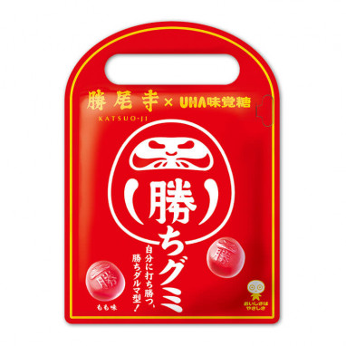 UHA Kachi-Gummy Lucky Daruma Peach