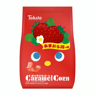 Tohato Caramel Corn Amaou Ichigo