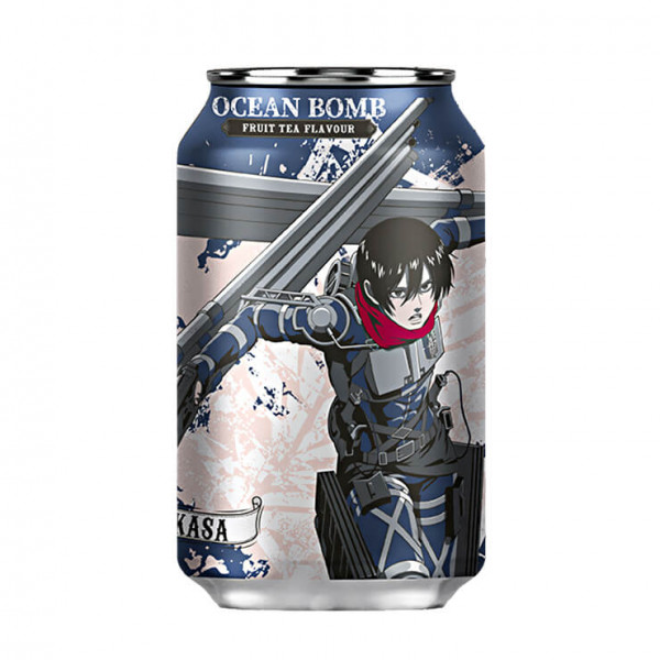 Ocean Bomb x Attack on Titan Mikasa Fruit Tea 330 ml