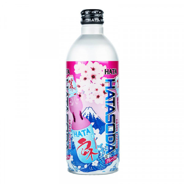 Hatakosen Ramune Soda Drink Grape