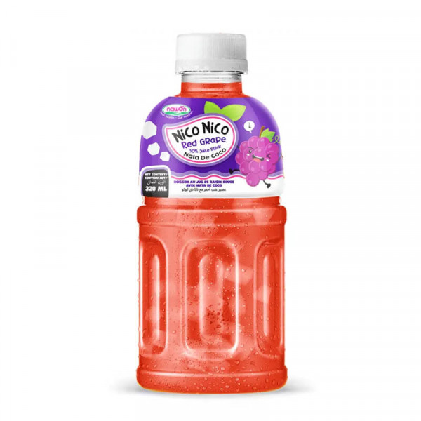 Nico Nico Nata De Coco 30% Fruit Juice: Grape 320 ml