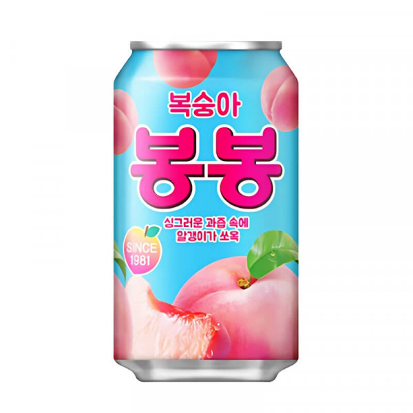 Haitai Bong Bong White Peach Juice 340 ml