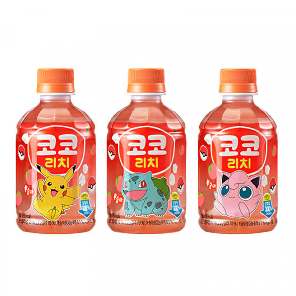 Lotte Coco Rich Nata De Coco Pokemon Drink Peach