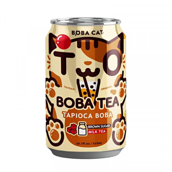 Boba Cat Brown Sugar Tapioca Bubble Tea 315 ml