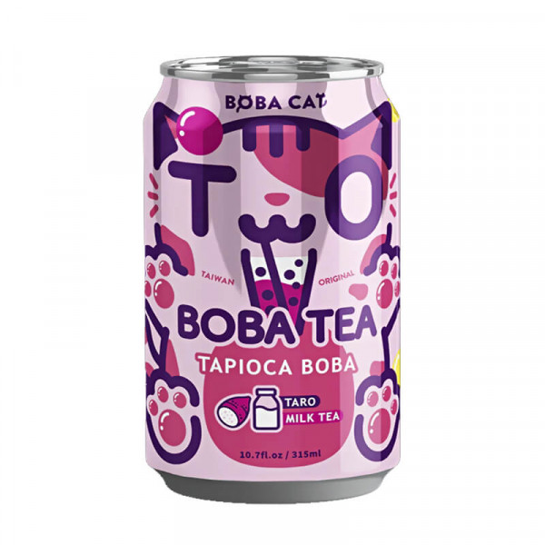 Boba Cat Taro Tapioca Bubble Tea