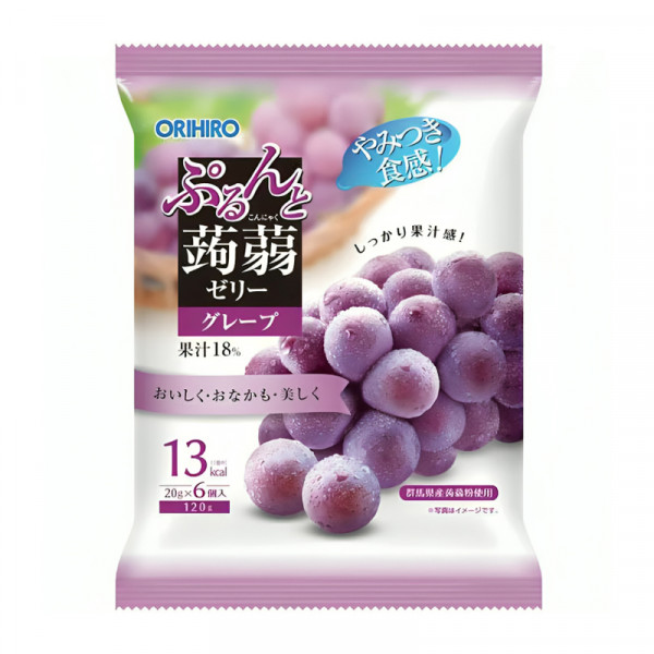 Orihiro Purunto Konjac Jelly Grape 6-pack