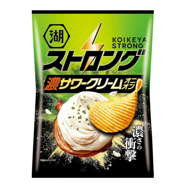 Koikeya Potato Chips Strong Rich Sour Cream & Onion