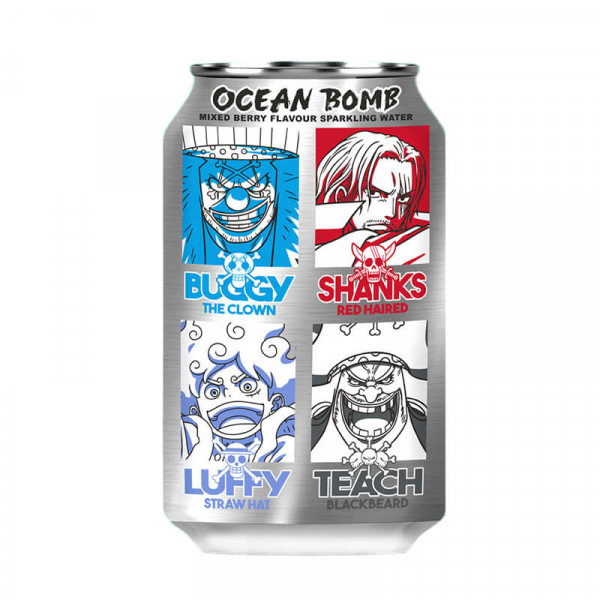 Ocean Bomb x One Piece 4 Emperors Mixed Berry 330 ml