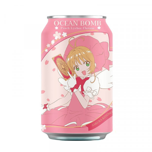 Ocean Bomb x Cardcaptor Sakura Peach Lychee 330 ml