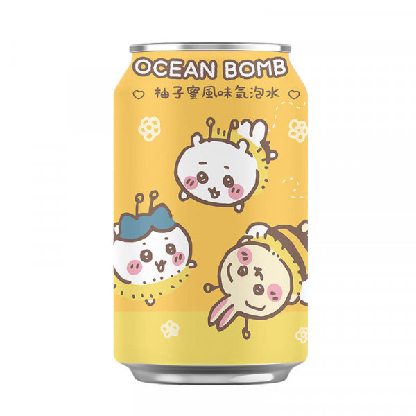 Ocean Bomb x Chiikawa Honey Pomelo Sugar Less 330 ml