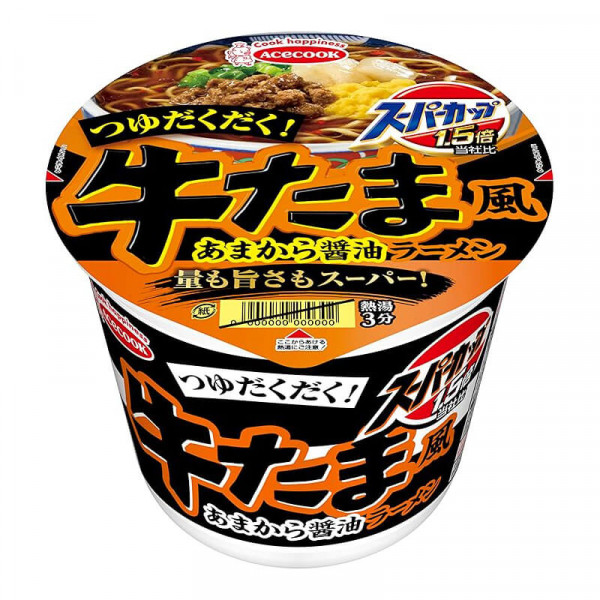 Acecook Super Cup X1.5 Gyu-Tama Sweet Spicy Shoyu Ramen