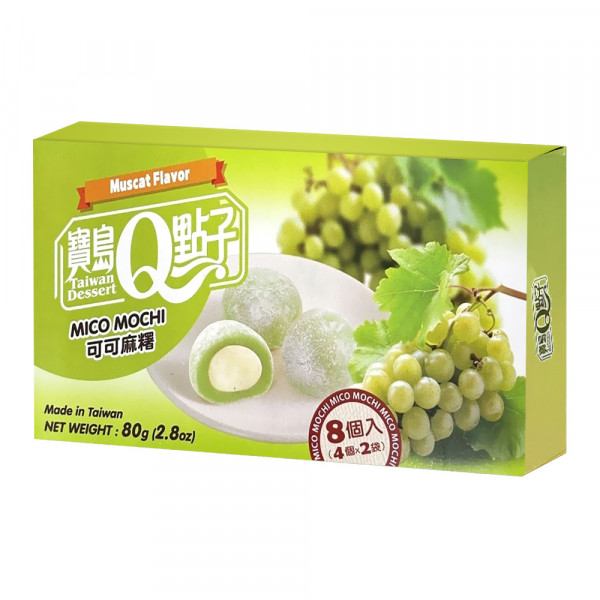 Taiwan Dessert Q Brand Mico Cacao Mochi Muscat 80 g