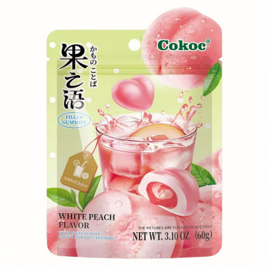 Cokoc Filled Gummies White Peach