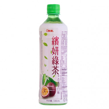 Chin Chin Green Tea Drink Passion Fruit 530 ml