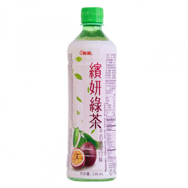 Chin Chin Green Tea Drink Passion Fruit 530 ml