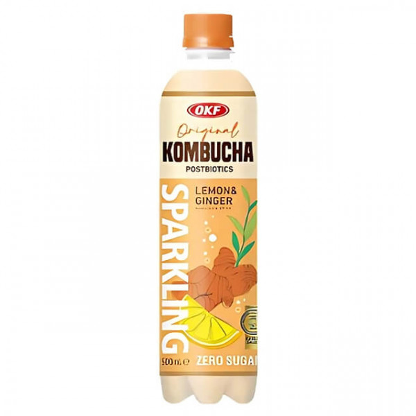 OKF Kombucha Lemon Ginger Sparkling Drink 500 ml