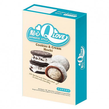 QLove Cookies & Cream Deluxe Mochi 180 g