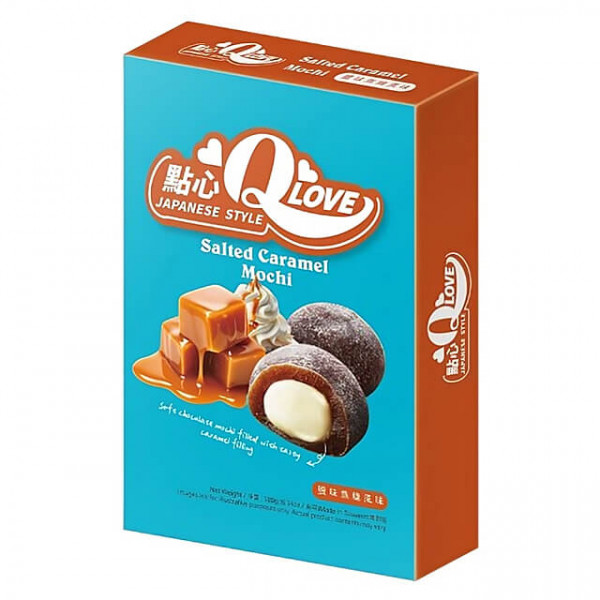 QLove Salted Caramel Deluxe Mochi 180 g
