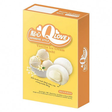 QLove Vanilla Ice Cream Deluxe Mochi 180 g
