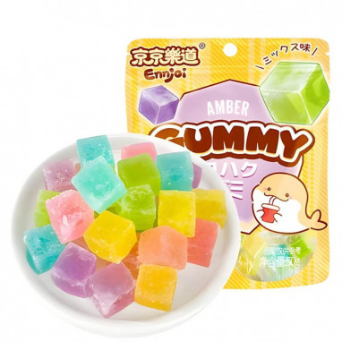 Ennjoi Assorted Fruit Amber Cube Gummy