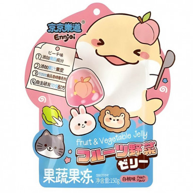 Ennjoi White Peach Fruit & Vegetable Jelly 150 g