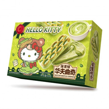 Qi Hello Kitty Matcha Waffle Cookie
