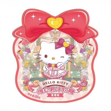 Qi Hello Kitty Strawberry Gummy Candy