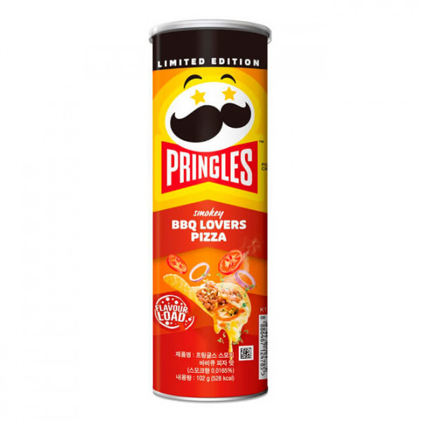 Kellogg's Pringles Smokey BBQ Lovers Pizza Flavour