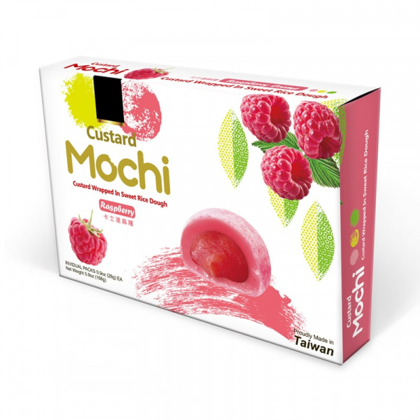 Taiwan Dessert Custard Mochi Raspberry 168 g
