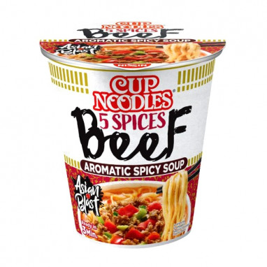 Zupa Nissin Cup Noodles 5 Spices Beef
