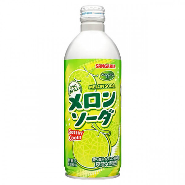 Sangaria Ramune Melon Soda Drink 500 ml