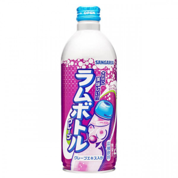 Sangaria Ramune Grape Soda Drink 500 ml