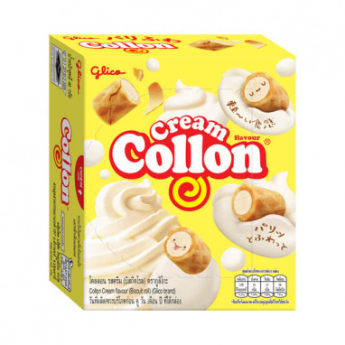 Ciastka Glico Collon Biscuit Roll Cream