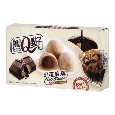 Taiwan Dessert Q Brand Mico Cacao Mochi Chocolate 80 g