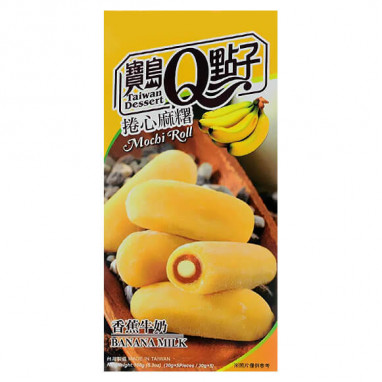 Taiwan Dessert Mochi Roll Banana & Milk