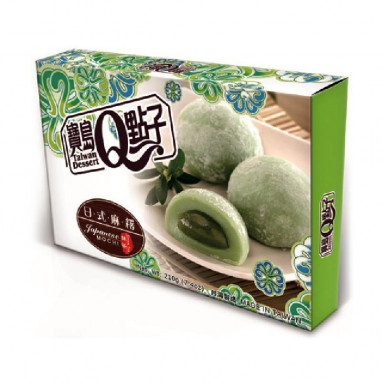 Taiwan Dessert Q Brand Fu Heng Mochi Green Tea 210 g