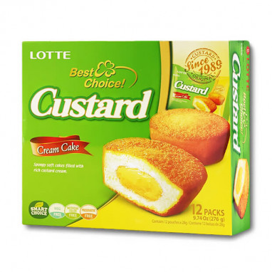 Ciastka Lotte Custard Cream Cake 12-pack