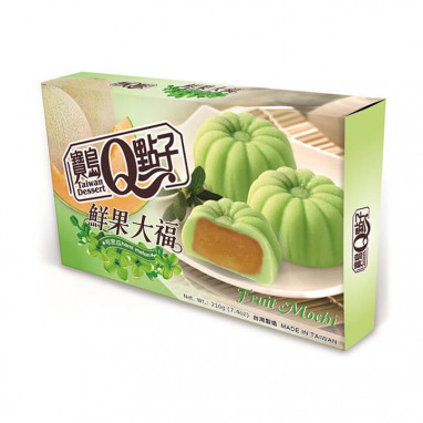 Taiwan Dessert Q Brand Fruit Daifuku Mochi Hami Melon 210 g