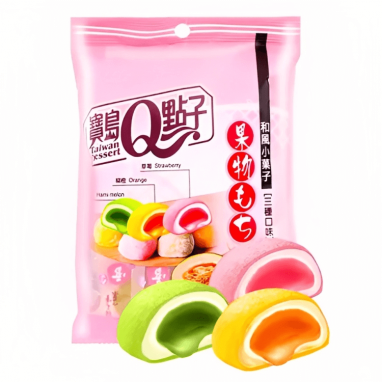 Taiwan Dessert Q Brand Mochi Assorted Fruit 120 g