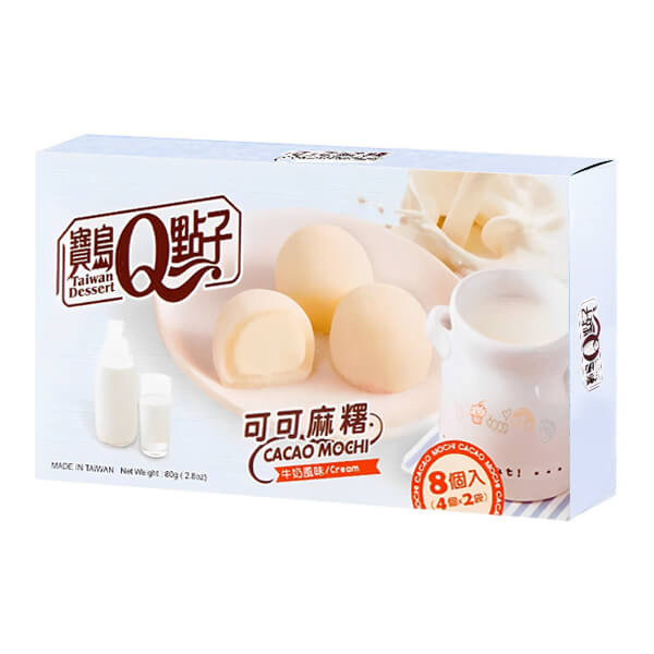 Taiwan Dessert Q Brand Mico Cacao Mochi Cream 80 g