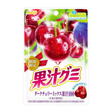 Meiji Fruit Juice Gummy Dark Cherry Mix