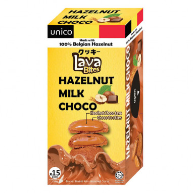 Unico Lava Bites Hazelnut Milk Choco 150 g