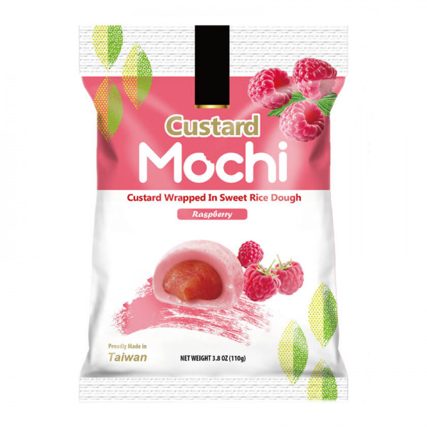 Taiwan Dessert Custard Mochi Raspberry 110 g