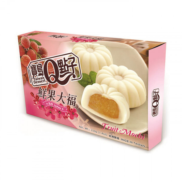 Taiwan Dessert Q Brand Fruit Daifuku Mochi Lychee 210 g