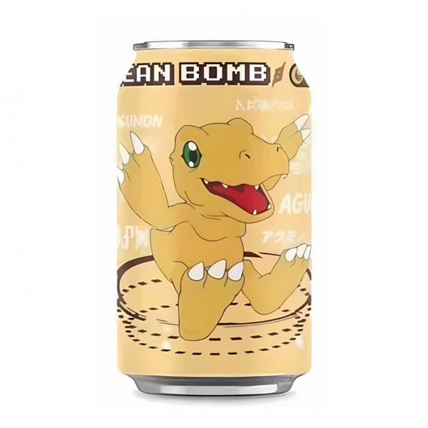 Ocean Bomb x Digimon Agumon Banana 330 ml