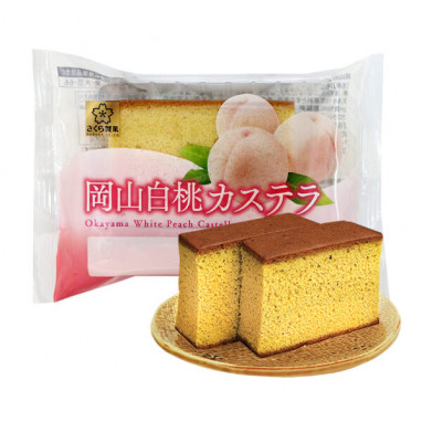 Sakura Seika Okayama White Peach Castella Bread